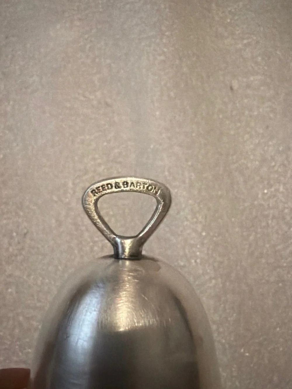 Silver Christmas 2001 Decorative Bell Ornament
